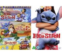 Lilo & Stitch 4 Film Collection DVD - Lilo & Stitch trilogy & Lilo & Stitch (Live action) 2025 DVD -Disney's Lilo & Stitch / Lilo & Stitch 2 / Stitch The Movie / Lilo & Stitch (Live action) 2025 DVD