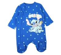Lilo & Stitch Baby-Strampler Tutina Neonato, Blu, S Unisex-Bimbi