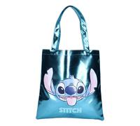 Borsa per bambini Vadobag Lilo & Stitch Metallic Moves Bleu 37x36x1 cm