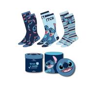 CERDÁ LIFE'S LITTLE MOMENTS Pack Calcetines 3 Piezas Stitch Calzini, Multicolore, 36-43 Unisex-Adulto