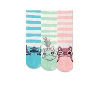 Lilo & Stitch - Calzini da donna (confezione da 3), Multicolore, 3-6.5 US