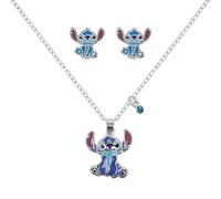 Lilo & Stitch - Collana da donna, colore: Argento, Metallo