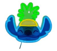 Paladone Lampada da parete al neon a LED ananas Lilo & Stitch, lampada Disney con licenza ufficiale con cavo di alimentazione per la casa o regalo per gli appassionati di cinema