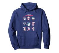 Lilo & Stitch Merry Stitchmas Natale Felpa con Cappuccio, Unisex per adulti, Navy, XXL