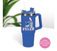 Paladone Disney Stitch - Tazza termica da viaggio con cannuccia, 900 ml, con licenza ufficiale, con manico, per tè freddo o caffè, merchandising della cultura pop per i fan