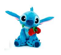 Pupazzo Disney Stitch con rosa 25 cm