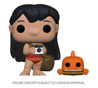 Lilo & Stitch Disney Funko POP Animazione Vinile Figura Lilo con Pudge 9 cm