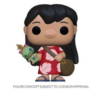 Lilo & Stitch Disney Funko POP Animazione Vinile Figura Lilo con Scrump 9 cm
