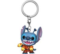 Lilo & Stitch Pop Vinile Portachiavis 4 Cm Stitch W/ Blaster Funko