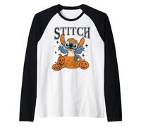 Lilo & Stitch Pumpkins Halloween Maglia con Maniche Raglan