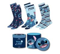 CERDÁ LIFE'S LITTLE MOMENTS Pack Calcetines 3 Piezas Stitch Calzini, Multicolore, 36-43 Unisex-Adulto