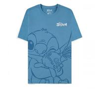 Disney Lilo Hugging Stitch-Unisex Short Sleeved T-Shirt Donna L Blu