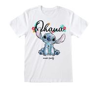 Lilo & Stitch - T-Shirt Ohana Means Family White Size S