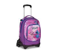 Seven Stitch Trolley Jack, Triplo Uso, Zaino Sganciabile, Doppio Scomparto, Spallacci a Scomparsa, Elastico Porta Borraccia, Scuola e Tempo Libero, bambine e ragazze, viola