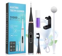 Lilorey Pro Oral Clean, Lilorey Pro - 2 In 1, Electric Toothbrush Teeth Cleaning Kit, Dental Tools To Remove Plaque and Tartar, Electric Toothbrush with Water Flosser (Black-Basic)
