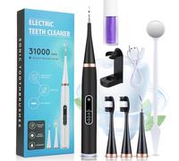 Lilorey Pro Oral Clean, Lilorey Pro - 2 In 1, Electric Toothbrush Teeth Cleaning Kit, Dental Tools To Remove Plaque and Tartar, Electric Toothbrush with Water Flosser (Black-Upgraded)