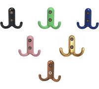 LILOVE Gancio Da Parete Bambini Cameretta Colorato Piccolo Tasselli Ganci Muro Appendiabiti In Metallo Moderno Decorativo Per Bagno Porta Guardaroba Appendi Abiti Asciugamano Cappotto 6 Pezzi, B