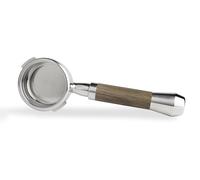 LILQ Portafiltro a 2 orecchie nude senza fondo da 58 mm, compatibile con macchine Gaggia, include cestello da 18-20 g (WalnutV2Fusion, 58 mm per Gaggia)