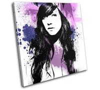 Lily Allen Grunge Abstract Pop Musical SINGLE TELA parete arte foto stampa