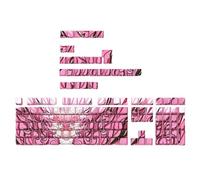 Lily Brown 136 tappi per tasti Orlong Double Shot Side Print Backlit per tastiera meccanica 108 96 87 NJ80 84 75 68 64 61
