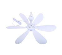 Lily Brown 5 5 x 2 1 mm DC12 V 6 ali 20 pollici ventilatore a soffitto per scuola dormitorio letto picnic all'aperto barbecue casa e altro ancora. 5 5 x 2 1 mm ventilatore