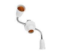 Lily Brown Supporto per faretto LED 3 in 1/4 in 1/5 in 1/6 in 1 E27 Base Splitter per presa luminosa a LED Adattatore per faretto regolabile
