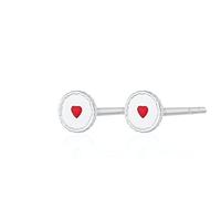 Lily Charmed - Orecchini a bottone Jammie Dodger Biscuit in argento Sterling 925, o orecchini a forma di biscotto placcati in oro 18 carati, Metallo