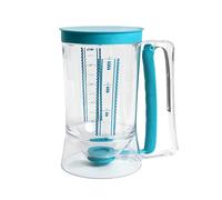 Lily Cook, Bottiglia dispenser per pastella, Versatore per pastella per torte con pistone e coperchio, Graduazione da 900 ml, Taglia unica, Colore casuale