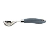 LILY COOK, KP0061 - Cucchiaio da ghiaccio in acciaio inox, ergonomico, ideale per servire palline perfette di gelato, melone o dolci, facile da pulire, 215 cm, colore: nero argento
