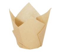 LILY COOK, KP0069, Pirottini di Carta a Forma di Tulipano, Ideali per Muffin e Cupcake, Resistenti al Calore, ecologici, 24 Pezzi, Marrone, Misura Standard