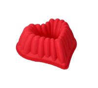 Lily cook, KP0080, Stampo in Silicone a Forma di Cuore da 22 cm, Ideale per Torte e Dessert, Flessibile per Una Facile rimozione, Resistente al Calore, Lavabile in lavastoviglie, Colore Rosso