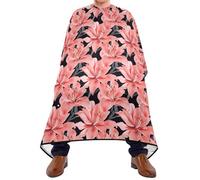 Lily Coral - Mantella per capelli con chiusura a scatto regolabile, impermeabile per bambini, per tagli di capelli, bata para cortar cabello, 165 x 139,7 cm