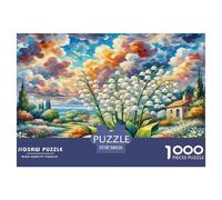 Lily della valle Jigsaw Puzzle Impossible 1000 Pezzi Fiori Piante Bellissimo Decorazione Per La Casa. Rilassamento E Intelligence Per Adulti E Ragazzi Da 14 Anni 38x26cm/1000pcs