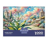 Lily della valle Jigsaw Puzzle Impossible 1000 Pezzi Fiori Piante Bellissimo Decorazione Per La Casa. Rilassamento E Intelligence Per Adulti E Ragazzi Da 14 Anni 70x50cm/1000pcs