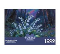 Lily della valle Jigsaw Puzzle Impossible 1000Pcs Decorazione Per La Casa. Giochi Rilassamento E Intelligence Per Adulti E Bambini Da 12 Anni 38x26cm/1000pcs