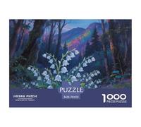 Lily della valle Puzzle 1000 Pezzi Per Se Détendre Décoration De La Maison Fai Da Te, Intrattenimento Creativo, Divertimento Per Adulti E Bambini Dai 14 Anni In Su 70x50cm/1000pcs