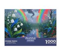 Lily della valle Puzzle Da 1000 Pezzi Collezione SpecialeStimolare Sa Creatività Festa Aziendale Giochi Rilassamento E Intelligence Per Adulti E Bambini Da 12 Anni 38x26cm/1000pcs