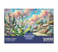 Lily della valle Puzzle Impossibili 1000Pcs Fiori Piante Bellissimo Decorazione Per La Casa. Rilassamento E Intelligence Per Adulti E Bambini Da 12 Anni 38x26cm/1000pcs