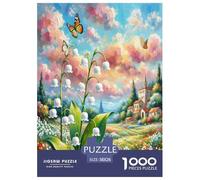 Lily della valle Puzzle Impossibili 1000Pcs piante Fiori Bellissimo Decorazione Per La Casa. Rilassamento E Intelligence Per Adulti E Ragazzi Da 14 Anni 38x26cm/1000pcs