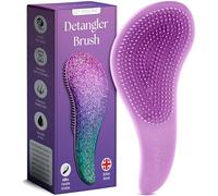 Lily England Migliore Spazzola Districante - Spazzola Scioglinodi per Capelli Bagnati, Asciutti, Sottili, Folti e per i Più Piccoli - Tutti i tipi di Capelli (Glitter Viola, 1 Pack)