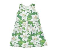 Lily Happy Easter Girls Tank Dress Kid Swing Casual Dressy Dresses Party Gift Clothes Outfit, Lily Happy Easter, 5-6 Anni