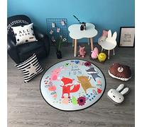 Lily & Her Friends - Soggiorno, camera da letto, tappeto rotondo, Infant climbing materasso, baby Crawling Pad, tappetini, tappetino da yoga, multifunzione, antiscivolo e lavabile, cuscino decorativo