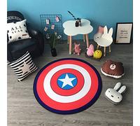 Lily & Her Friends tappetini in moquette, rotondo, materassino da arrampicata per bambini, cuscino decorativo, nuovo, Captain America, Diameter: 80cm