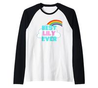 Lily - La Migliore Lily di Sempre - Ragazza Arcobaleno Maglia con Maniche Raglan