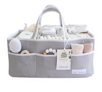 Lily Miles Organizer per pannolini, cestino per baby shower per neonati o ragazze, indispensabile per la neomamma, i preferiti della lista dei bambini, grande borsa portaoggetti per fasciatoio o auto