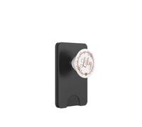 Lily nome arte monogramma Corona floreale Boho Estetica PopSockets PopWallet per MagSafe