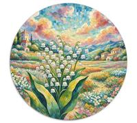 Lily of The Valley 1000 Pieces Jigsaw Puzzles For Adults Challenging Game Stress Relieving Entertainment Cultivate The Spirit of Teamwork for Men, Women, Elders, Seniors 1000pcs (67.5x67.5cm)