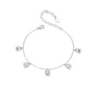 Lily of the Valley Charm Bracciale, Braccialetto in Argento Sterling 925 per le Donne