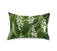 Lily Of The Valley, federa da viaggio per cuscino da viaggio, per capelli, king size, con chiusura a busta, per rustica fattoria, 50 x 101 cm