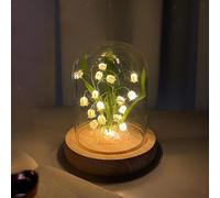 Lily of the Valley Flower Night Light Decorazione per camera da letto in